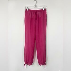 Forever 21 Magenta Sheer Joggers